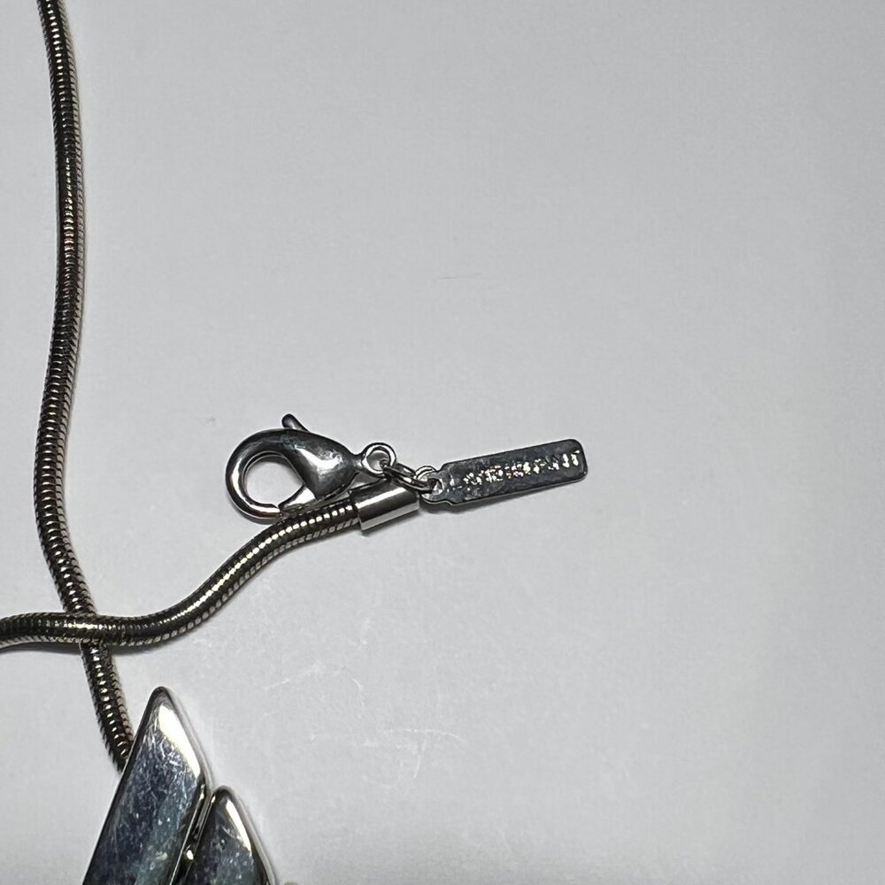 37 1/2" Lane Bryant Silver Necklace with Pendant - Picture 5 of 5